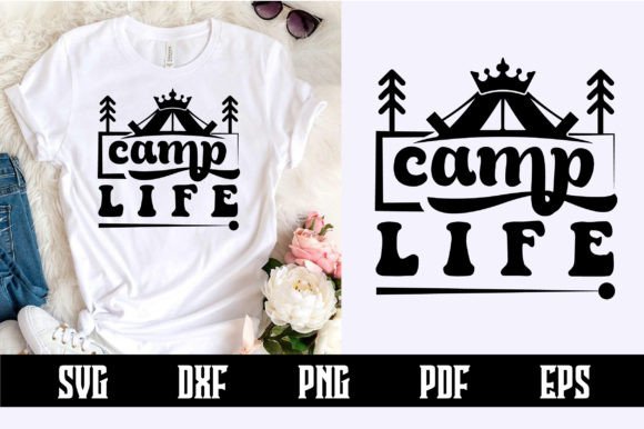 Camp Life Svg Design: A Versatile Graphic Asset for Crafts and Local Branding