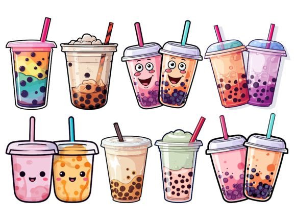 Cute Boba Tea Bundle Vector Review for Real Projects