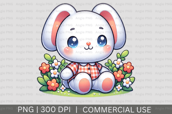 Cute Easter Bunny PNG Clipart for Crafts and Graphics