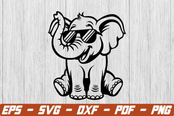 Elephant with Sunglasses SVG: A Versatile Graphic for Crafts and Creative Projects