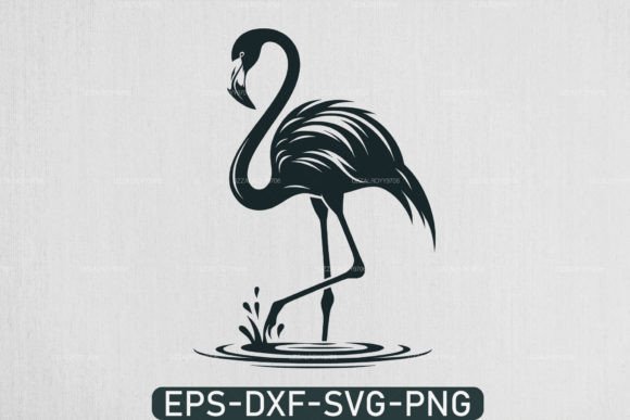 Floral Flamingo SVG: A Vibrant Graphic Design Asset for Local Business Branding