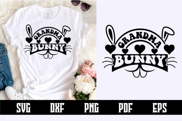 Grandma Bunny SVG Design for Crafts and Graphics