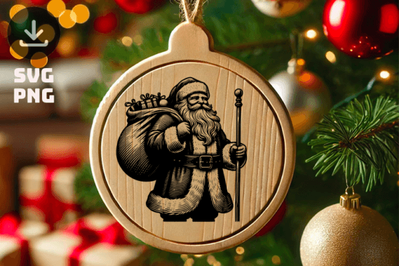 Laser Engraving SVG Files, Santa: A Graphic Freebie for Crafters