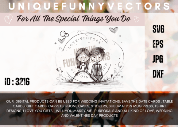 Love and Marriage Stick Figures SVG 3216 – A Versatile Freebie for Heartfelt Design Projects