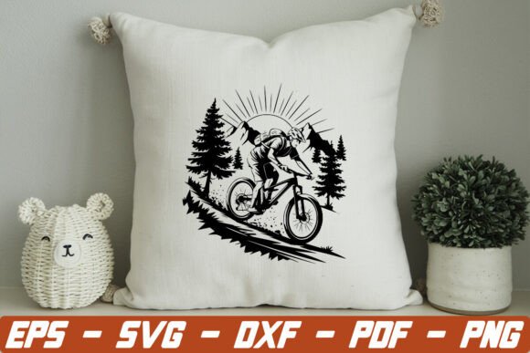 Mountain Bike SVG: A Versatile Graphic Design Asset for Crafts and Branding