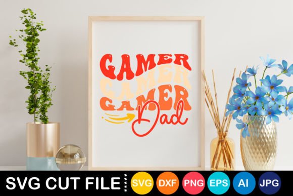 Retro Gamer Dad Svg: A Versatile Graphic Design Asset for Content Creators