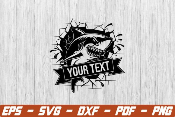 Shark in the Ocean SVG: A Dynamic Graphic Design Asset for Crafts and Marketing