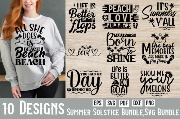 Summer Solstice Bundle SVG: A Graphic Design Asset for Crafts and Seasonal Projects