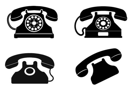 Telephone Icon Vector Bundle: A Graphics Freebie for Handmade Creatives