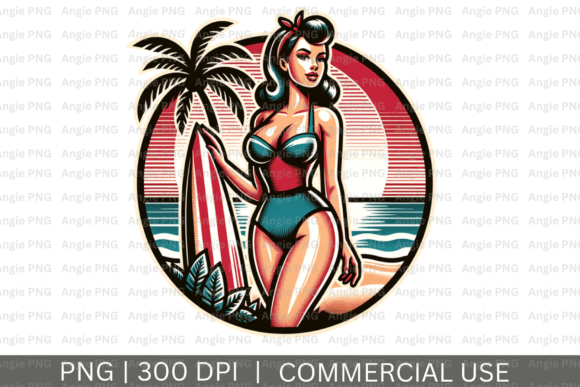 Vintage Girl Beach Sunset PNG Clipart: A Designer’s Honest Review